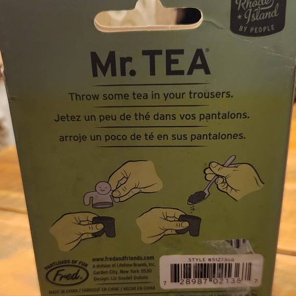 New in Box Fred Friends Mr Tea Infuser - Picture 3 of 6